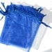 Set of 10 Royal Blue Organza Bags (3x4)