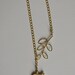 Bird and Branch Lariat Necklace - Bird and Branch Necklace - Matte Silver plated or Matte Gold plated