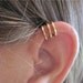 No Piercing Men's or Unisex Cartilage Ear Cuff  "Circles" Ear  for Upper Ear 1 Cuff