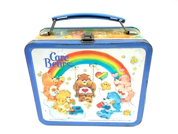 CARE BEARS Tin LUNCH Pale// Box 1980s classic collectors item