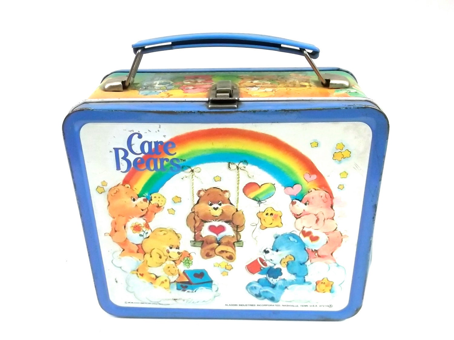 CARE BEARS Tin LUNCH Pale// Box 1980s classic collectors item