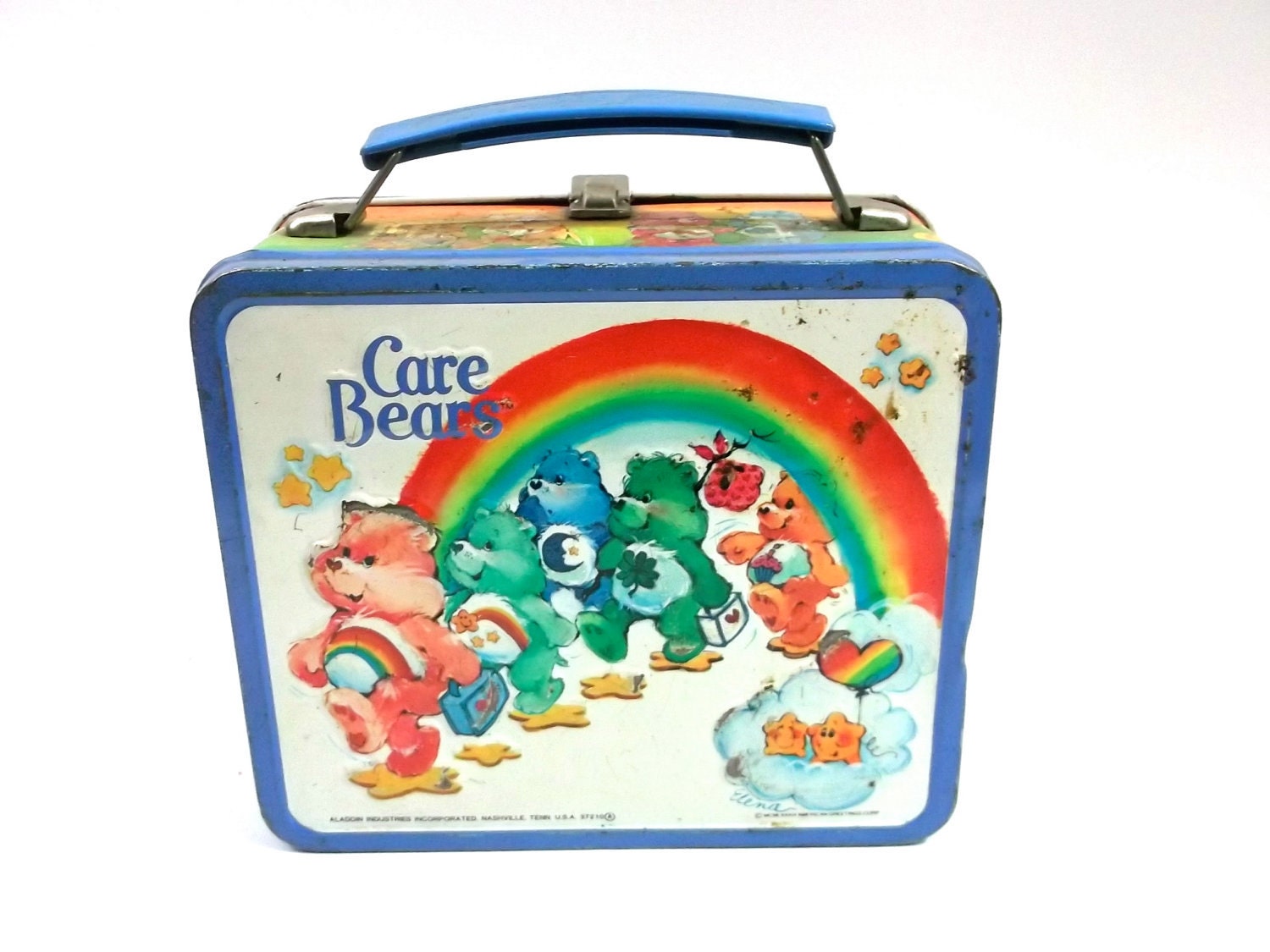 CARE BEARS Tin LUNCH Pale// Box 1980s classic collectors item