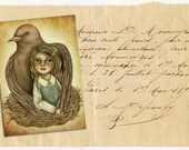ACEO ATC Limited Edition Print (50 prints) - Silent Nurturing by Amalia K
