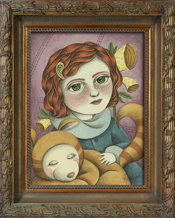 Original Art Painting Illustration - Moira by Amalia K - Payment Installments Available