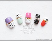 Office Lady Style Fake Nail Set - "Candy Lady"