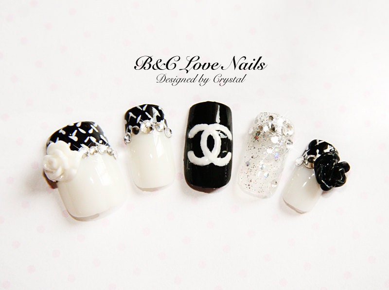 Simple Style Fake Nail Set- " Camellia "