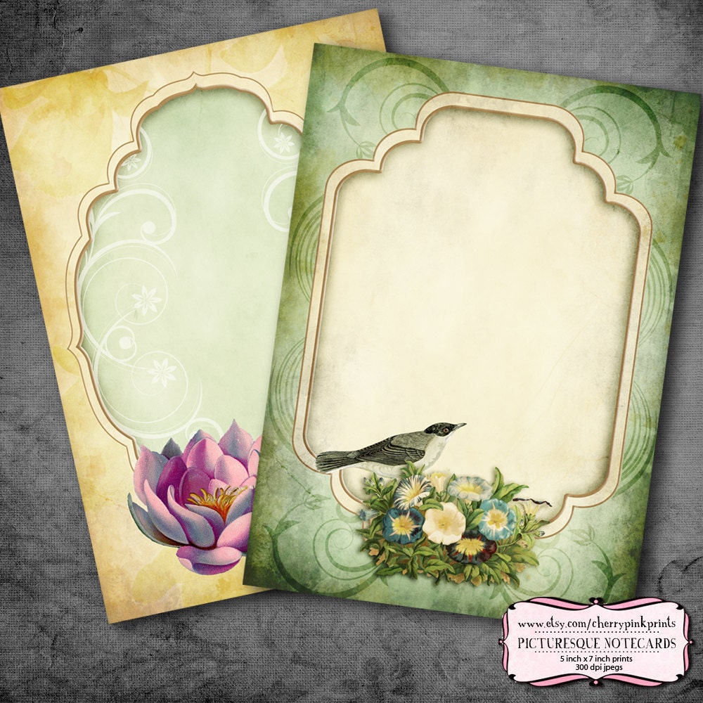 Vintage collage sheet ROMANTIC ELEGANCE, Printable images for gift tags, Shabby chic labels and decoupage