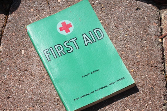 Vintage 1968 American Red Cross First Aid Book Fourth Edition