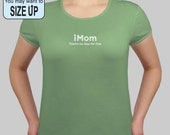 imom - there's no app for that - Bella Girly Short Sleeve Crew