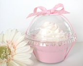 Set of 24 Clear Plastic Cupcake Favor Containers