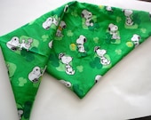 St. Patrick's Dog Bandana: Snoopy Peanuts Irish Pet Scarf - Custom Orders