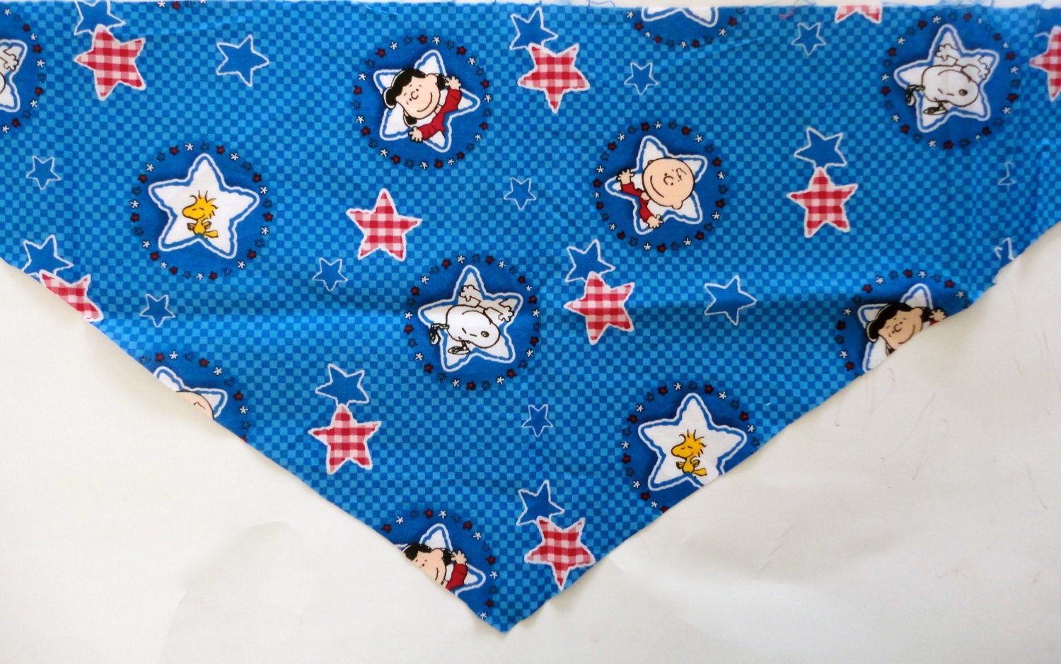Patriotic Dog Bandana: Peanuts 4th of July USA Snoopy Pet Scarf - Custom Orders