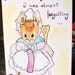 Birthday Card - Beatrix Potter style- watercolor