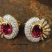 Statement Rubellite and diamond earrings
