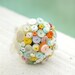The Sweet Rosie Bouquet - Pastel love heart alternative button bouquet