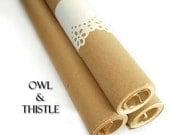Christmas Kraft wrapping paper- 30 foot roll - great for wrapping gifts - 24 inches by 30 feet
