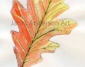 Oak Leaf - Fine Art Card - Part of the "Fall Leaves Series"