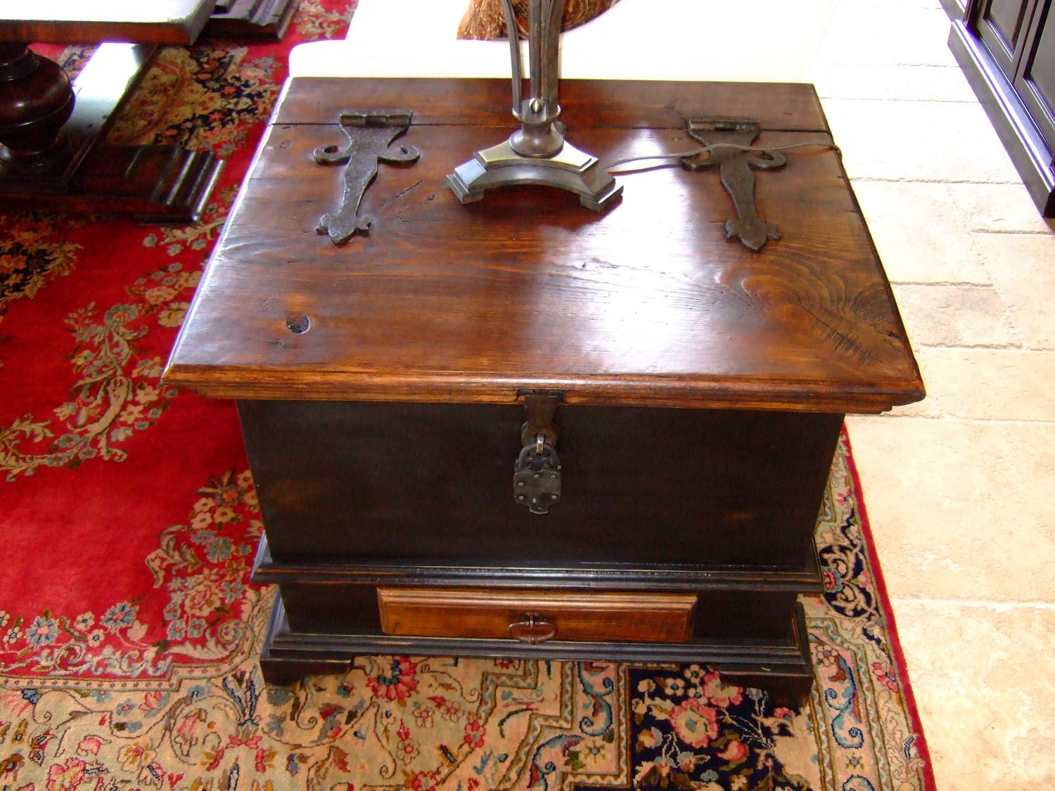 Ye Olde English Tea Chest - Made with Reclaimed Wood