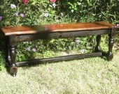 The Aberdeen Bench - Classic Trestle Style made with reclaimed wood