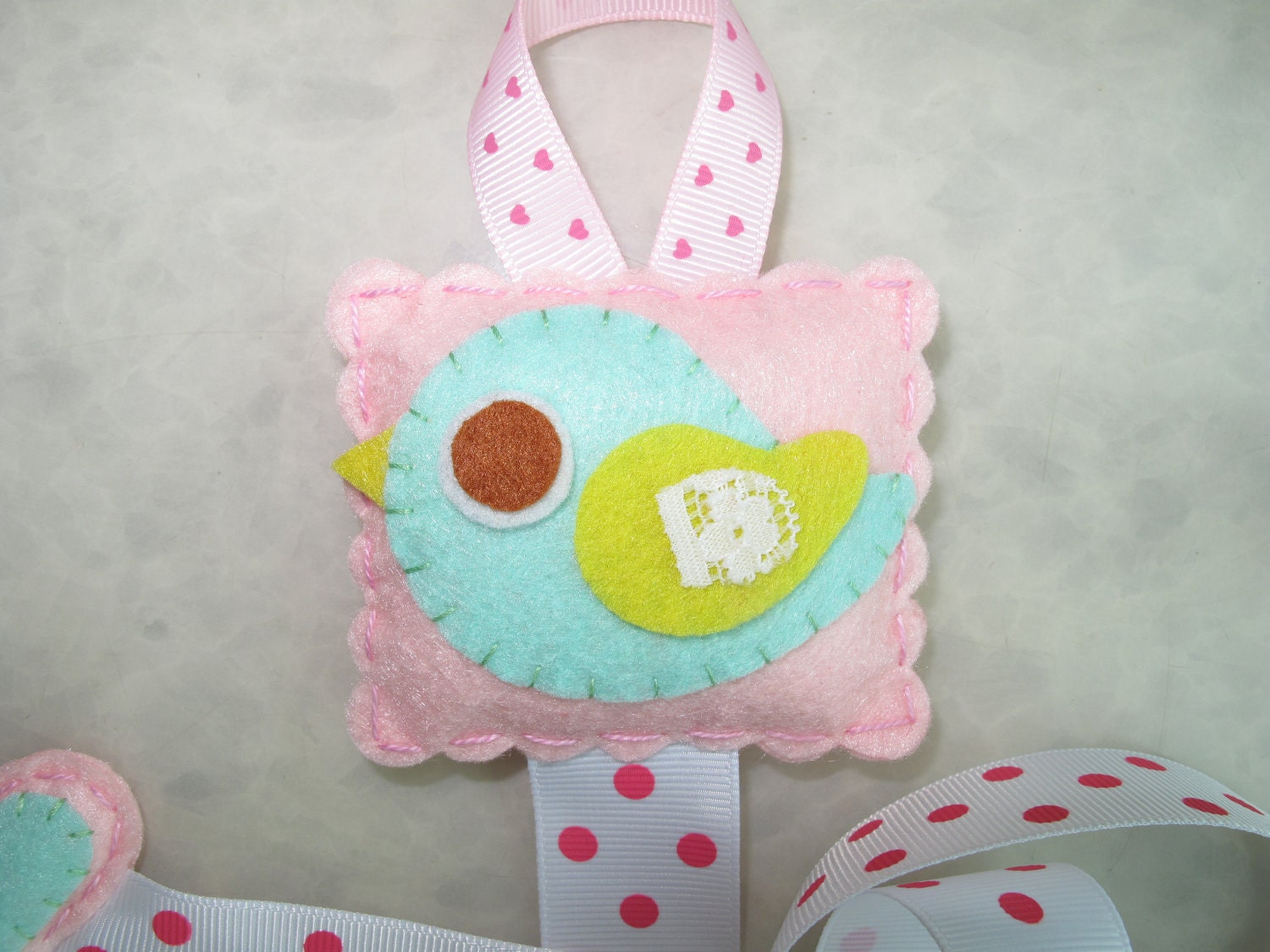 Felt Bird Hair Clip Holder