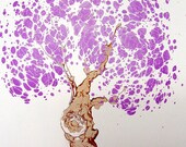 Magnolia - The Original "Marbled Graphics"TM by Robert Wu, Original Marbling Art, Marbled Paper