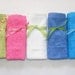 Terrycloth Toothbrush and Paste Travel Pouch in Spring Green...popular little gift...free shipping