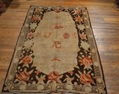 S1982 size 5.7 x 8.7 Antique Khotan Rug / Vintage Oriental Rug