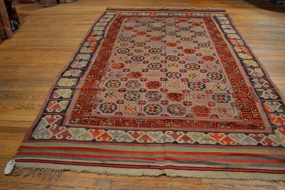 S1984 Size 5.5 x 9.7 Antique Khotan Rug / Vintage Oriental Rug