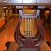Mahogany Entry table/ Mahogany Lyre table