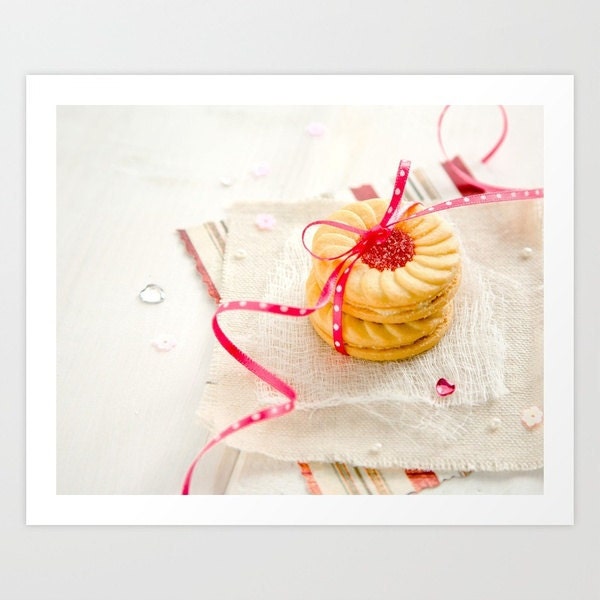 Gift for her romantic picture dreamy photograph kitchen decor hot pink wedding bride sweet woman love eco friendly engagement party nursery