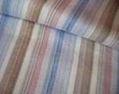 Linen FABRIC multiColor Stripe LightWeight ECO-friendly - custom yardage