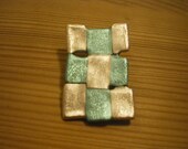 friendly brooch - blue and silver