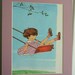 Ready To Frame Vintage Illustration. Flying High On My Swing. Gyo Fujikawa.