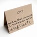 Literary Greeting Card with Modern Calligraphy . Stephen Chbosky Quote . Taupe Kraft . And in That Moment I Swear We Were Infinite . Single