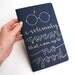 Harry Potter Inspired Moleskine, Ravenclaw Edition, Modern Calligraphy, Gold Ink on Navy, I Solemnly Swear That I Am Up to No Good