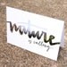 Woodland Love . Greeting Card with Modern Calligraphy and Forest Photography . Nature is Calling . Blank Inside . Single