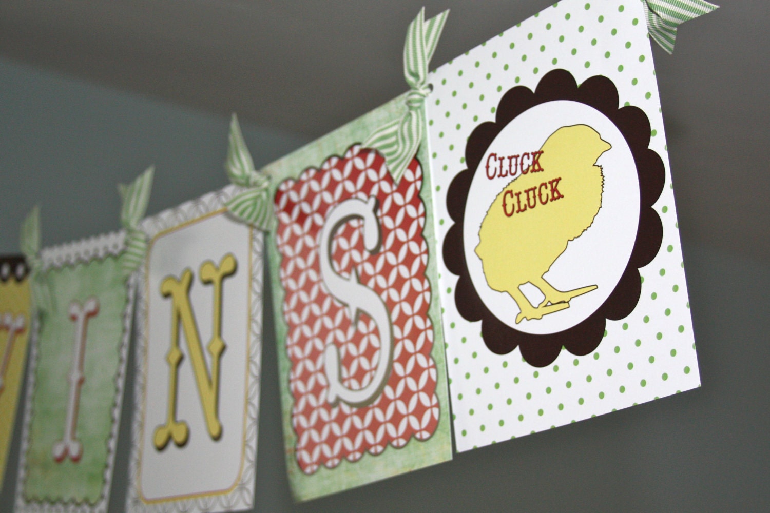 Personalized Gender Neutral Chic Farm Baby Shower Banner
