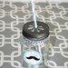 Pewter or Gold Mason Jar Daisy Drink Lids- Set of 12