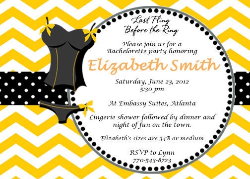 Lingerie and Bachelorette shower invite Il_170x135