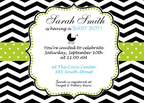 Printable Baby Shower or Bridal Shower Invitation Il_570xn