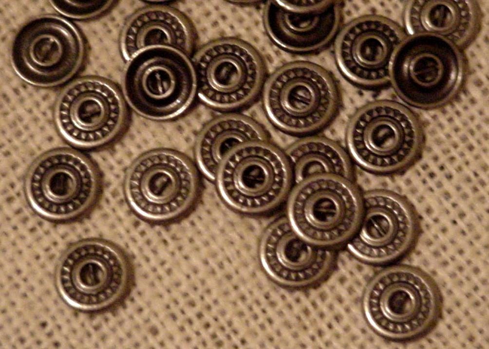 Metal Shirt Buttons Vintage Antiqued SIlver Look 2 Hole Western Tribal Steampunk Craft Embellishment Findings Supplies itsyourcountry