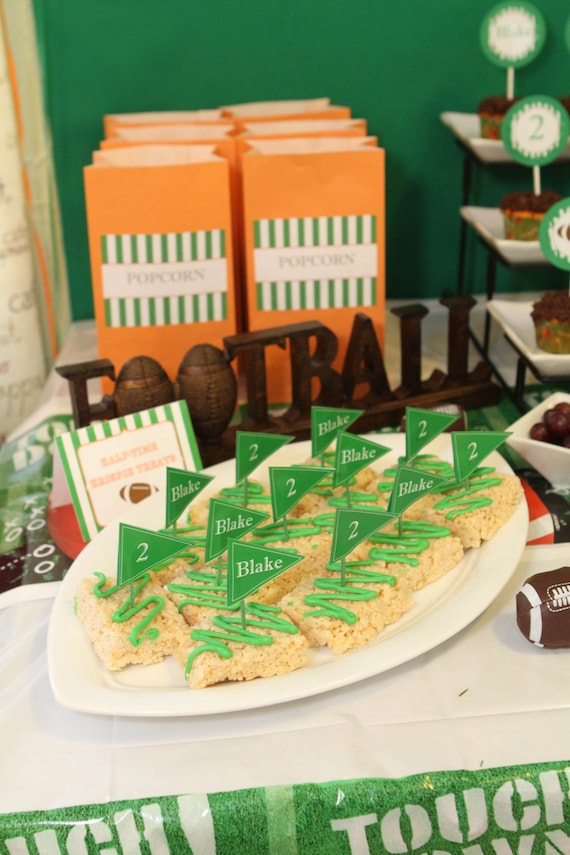 Food Pennants - Custom Football Party Collection - BellaGrey Designs Il_570xn