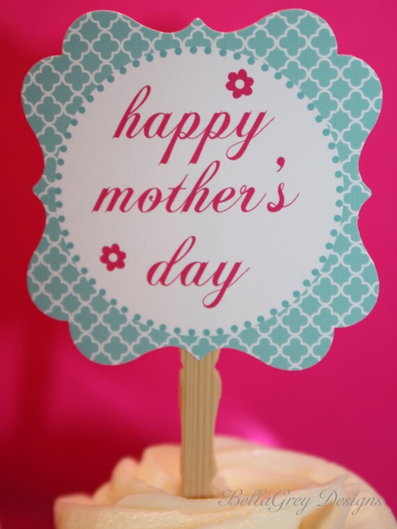 Cupcake Topper Mothers Day Printable Il_570xn