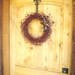PRIMITIVE BARN RED with Splash of Rusty Orange-Star Berry Wreath-Outdoor Wreath-Scented Cinnamon Stix-Choose your Scent
