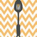 Kitchen Art Prints - Chevron Kitchen Set of 3- 5X7 Inches, Other sizes