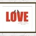 Wedding Couple, Bold Love, 8.5X11 Inches, Anniversary, Birthday, Wedding, Housewarming