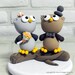 Custom Wedding Cake Topper - Love owl couple on the branch