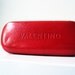 Vintage Valentino Valentine Red Eyeglass Eyewear Hard Case Wallet