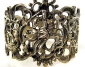 Victorian Silver St. George Slaying the Dragon Bracelet