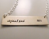Hand Stamped Horoscope Necklace